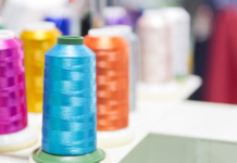 spools of thread for clothing manufacturing
