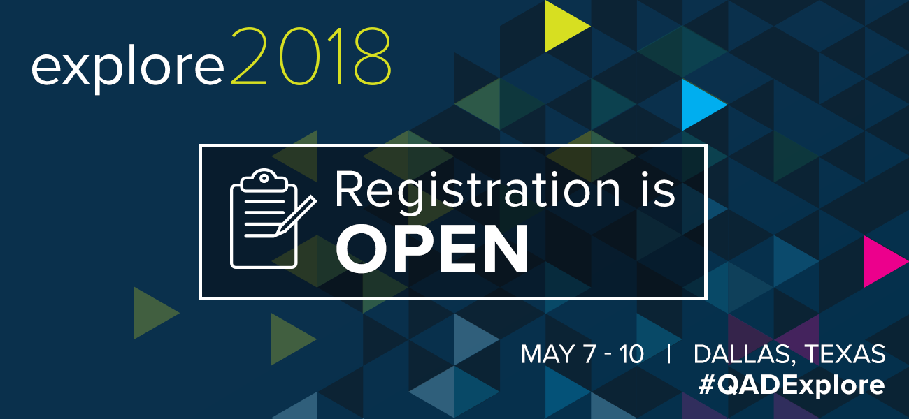 explore 2018 registration is open