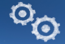 blue, sky, cloud, gears