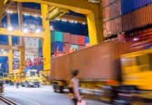 truck, supply chain, shipping dock
