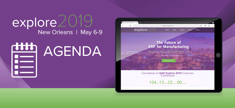qad explore, agenda, new orleans, events