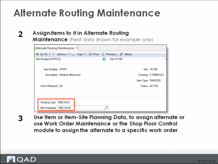 Work Center and Routing Setup and Maintenance