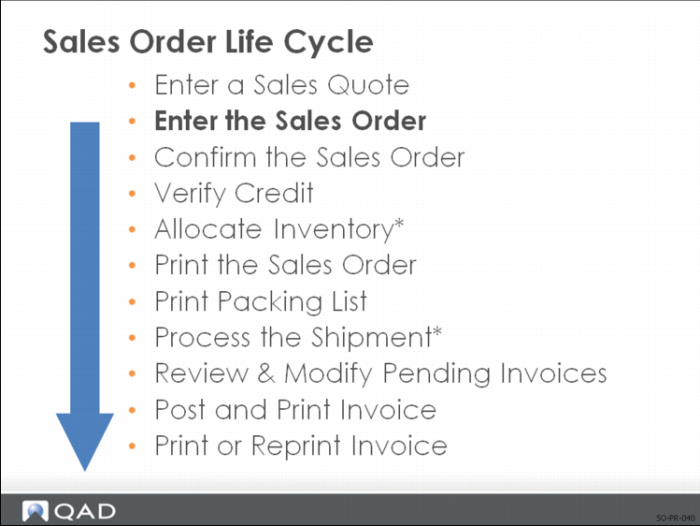 Basic Sales Order Process
